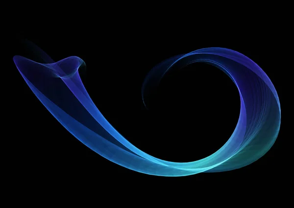 Flowing Wave Abstract Design Background — Stockový vektor