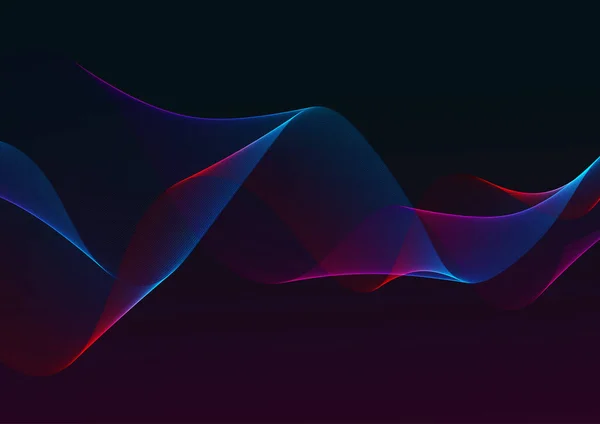 Abstract Background Vibrant Flowing Waves Design — Stock vektor