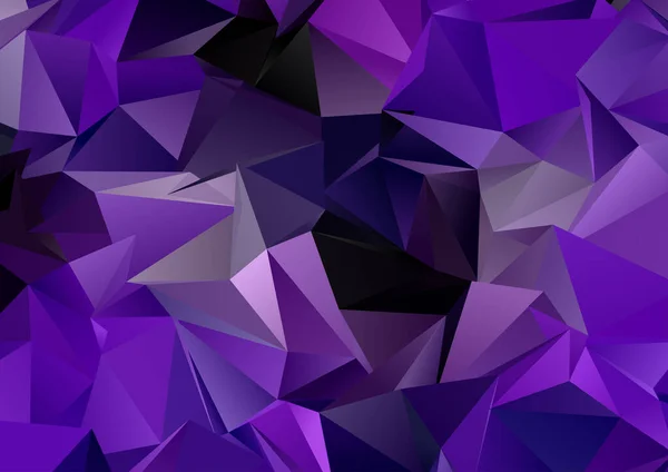 Abstract Purple Low Poly Design — Stock Vector
