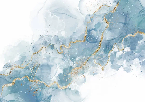 Alkol arkaplanını altın parıltılı elementlerle boyamış.