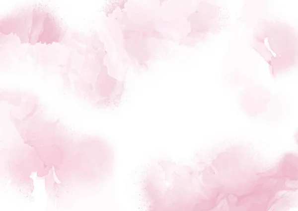 Detailed Elegant Pastel Pink Hand Painted Watercolour Background — Vetor de Stock