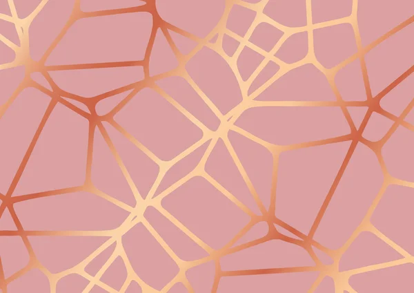 Абстрактный Фон Рисунком Стиле Розового Золота — стоковый вектор