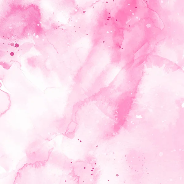 Mão Detalhada Pintado Fundo Aquarela Rosa — Vetor de Stock