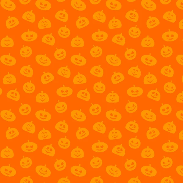 Halloween Jack Lantern Pattern Background — Stock Vector