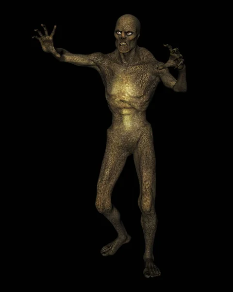 Візуалізація Абстрактного Фону Хеллоуїна Демонічною Фігурою — стокове фото
