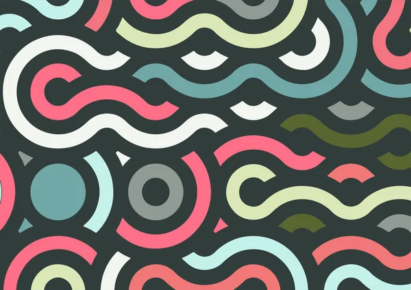 Fondo Abstracto Con Diseño Patrón Retro — Vector de stock