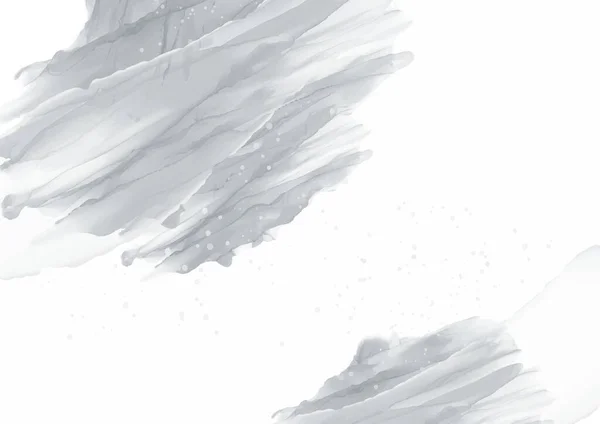 Abstrait Gris Peint Main Aquarelle Fond — Image vectorielle