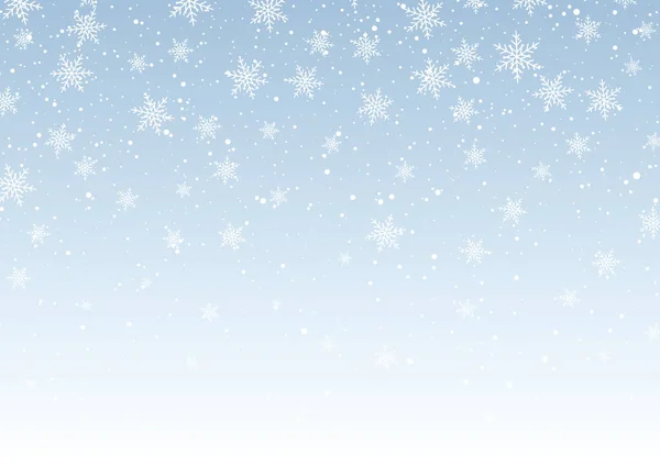 Fond Noël Avec Chute Flocons Neige Design — Image vectorielle