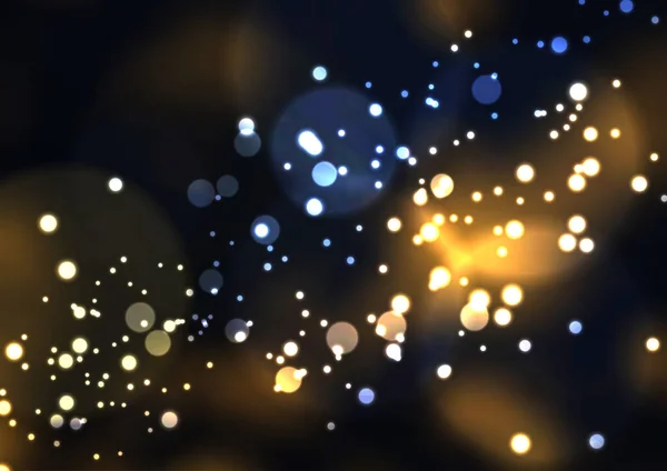 Sfondo Natale Con Bokeh Luci Design — Vettoriale Stock