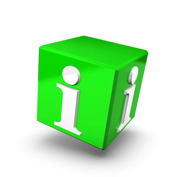 Green Info Box Forward — Stock Photo, Image