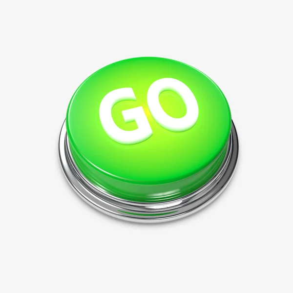 Alert Button Go glowing — Stock Photo, Image