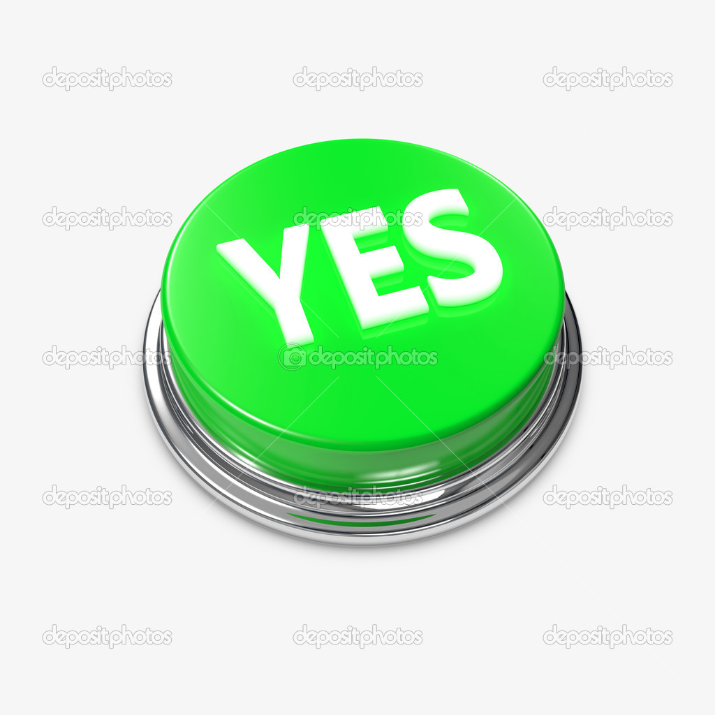 Green Alert Button Yes