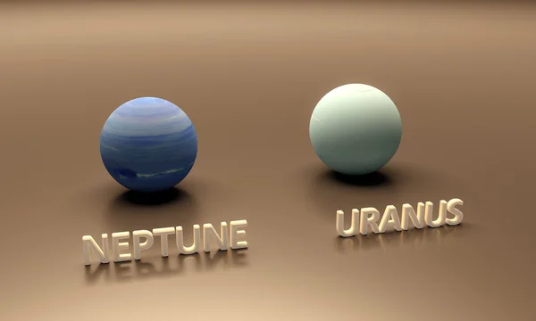 Planet Neptuna i Urana — Zdjęcie stockowe