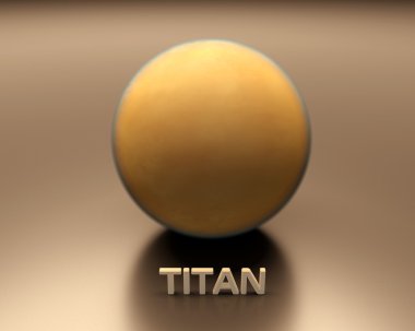 Saturn Moon Titan clipart