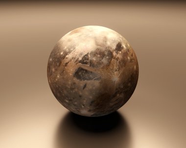 Jupitermoon Ganymede blank clipart
