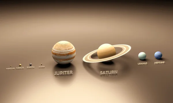 Solarsystem gezegen — Stok fotoğraf