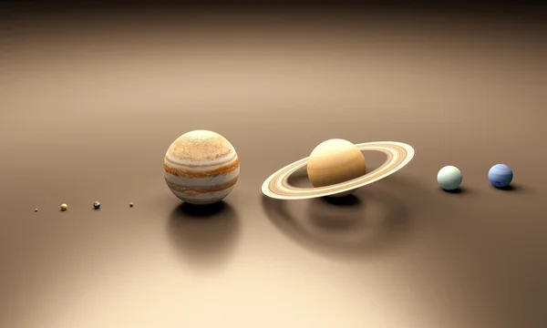 Planète du Solarsystem blanc — Photo