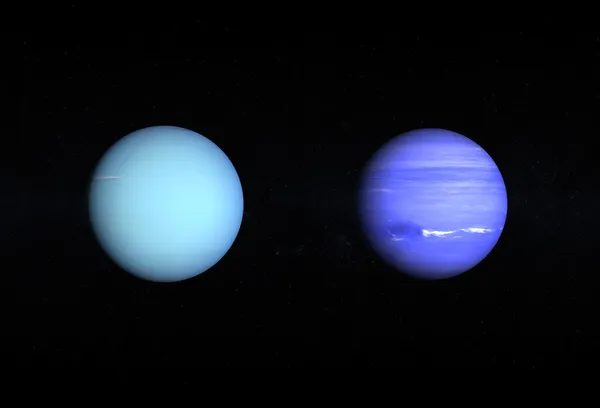 Planeten Uranus und Neptun — Stockfoto