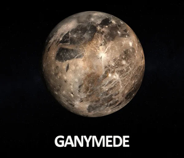 Jupitermoon 가니메데 — 스톡 사진