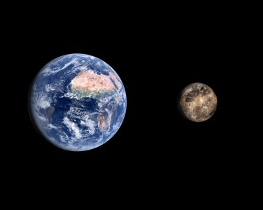 Ganymede and Earth clipart