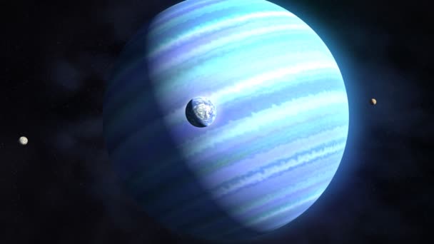 Planète et lunes exotiques 