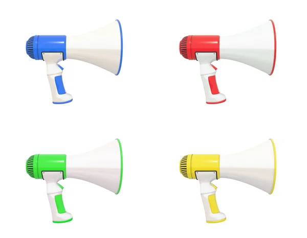 Megaphone collection profile — Stock Photo, Image