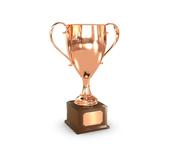 Trofee cup bronzen perspectief — Stockfoto