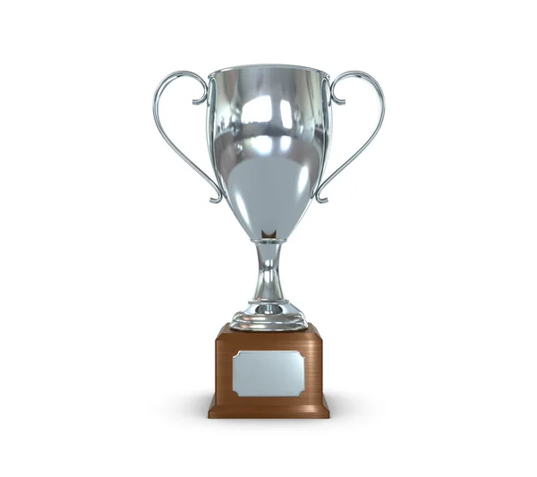 Trophy Kupası Gümüş ön — Stok fotoğraf