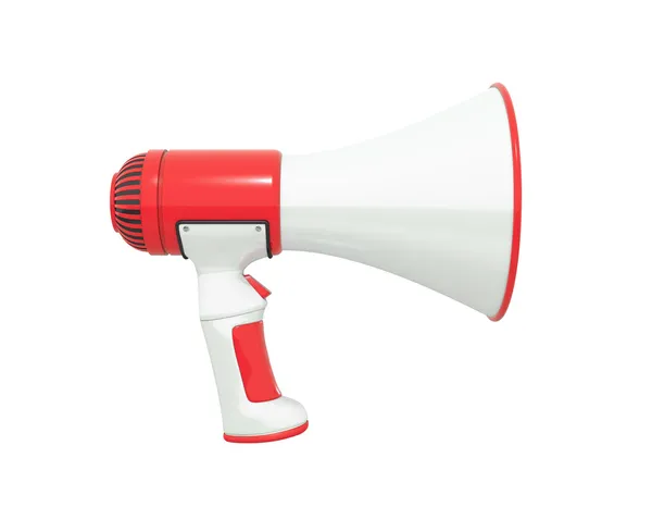 Perfil vermelho de megafone — Fotografia de Stock