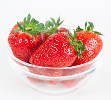 güzel çilek beyaz izole