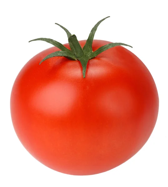 Czerwone pomidory izolowane na białym — Zdjęcie stockowe