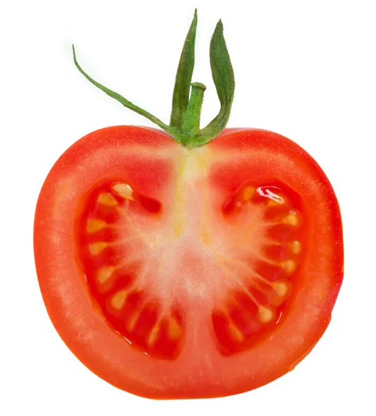 Fresh tomato isolated on white — Stock Photo, Image