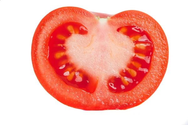 Fresh tomato isolated on white — Stock Photo, Image