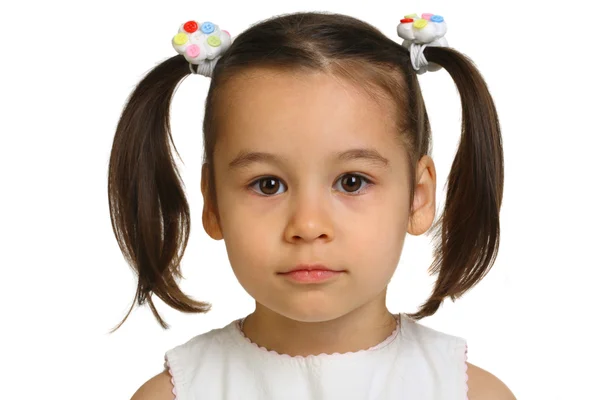 Portrait of funny lovely little girl — Stock Photo, Image