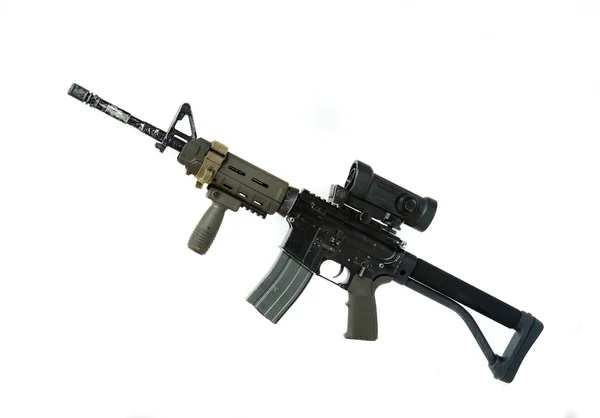 Сучасні зброї серії. Нам армії Spec Ops M4a1 Користувальницькі побудувати карабін з Ras Viltor — стокове фото