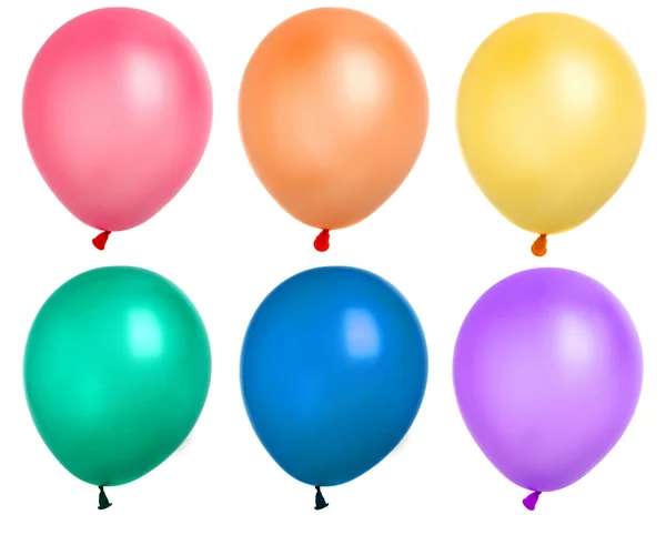 Vliegende bos van ballonnen met helium voor vakantie — Stockfoto