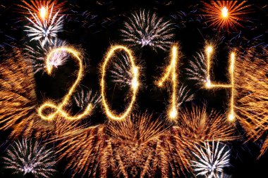 Yeni yıl - 2014 yapılmış bir maytap