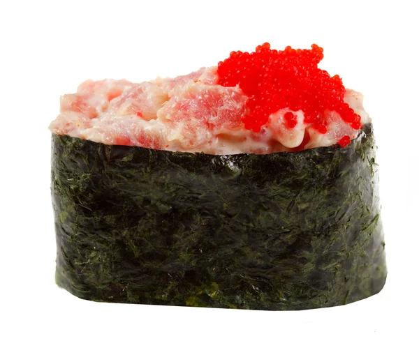 Sushi de especiarias isolado no fundo branco — Fotografia de Stock