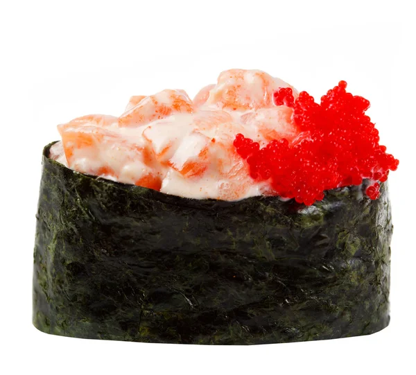 Sushi de especiarias isolado no fundo branco — Fotografia de Stock