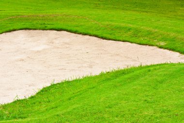 yeşil ve kum BUNKERİ