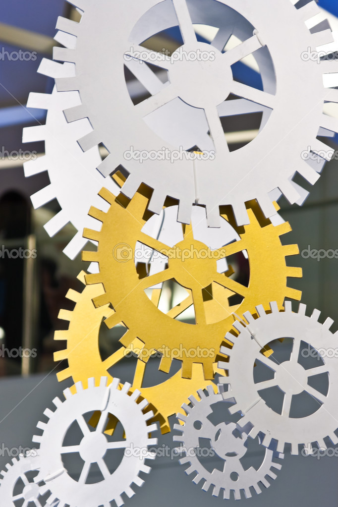 Set of gear wheels decoration — Stock Photo © sritangphoto 32157611