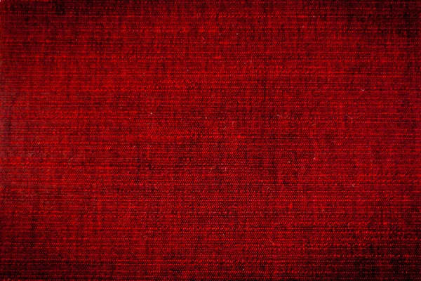 Puste Abstrakcyjne Tło Ciemnoczerwonego Cieniowanego Wzoru Tekstylnego Grunge Płóciennej Tekstury — Zdjęcie stockowe