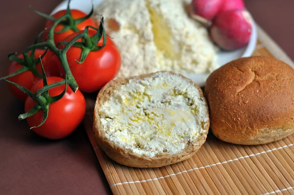 Fresh homemade ricotta — Stock Photo, Image