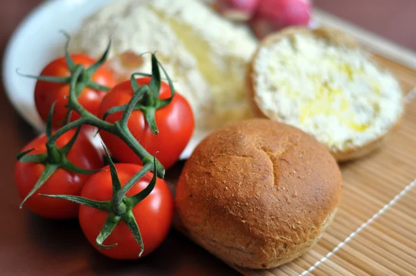 Färsk hemlagad ricotta — Stockfoto