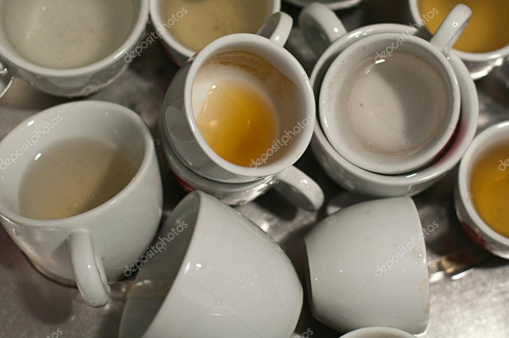 Dirty cups of coffee — Stock Photo © michelepautasso 24871553