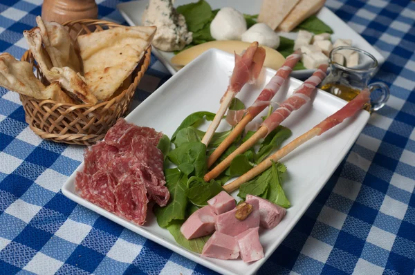 Appetizer of cold cuts — Stock Photo, Image
