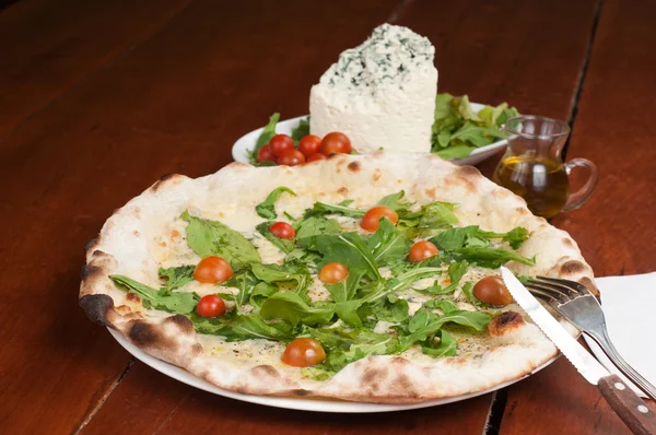Piza gorgonzola — Fotografia de Stock