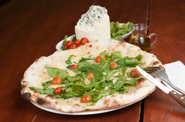 Piza gorgonzola — Fotografia de Stock