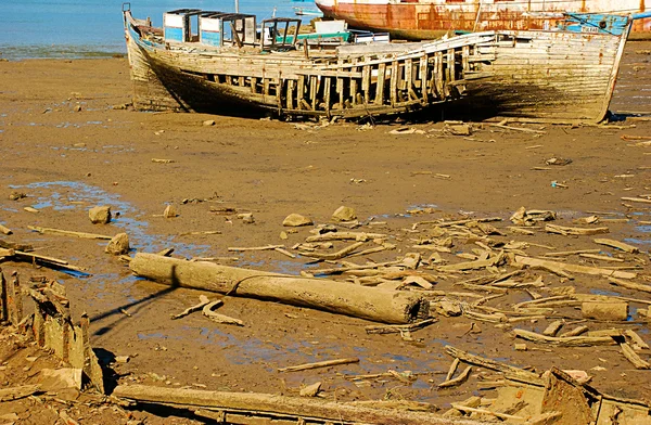 Barcos de pesca de intrometido ser — Fotografia de Stock