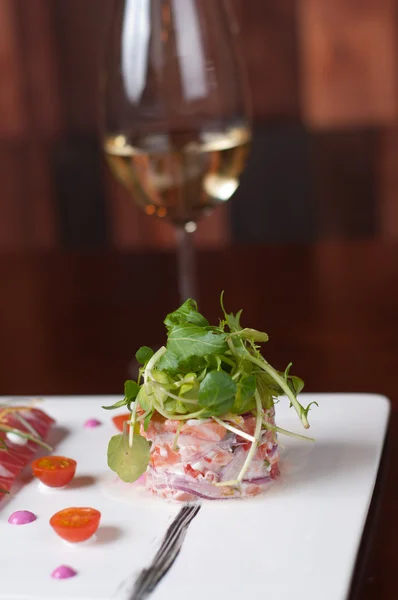 Salmón en dos texturas — Foto de Stock